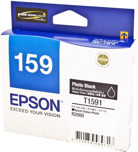 Epson T1591 C13T159190 Photo Black Genuine Ink Cartridge 2,000 Prints