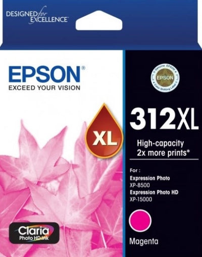 Genuine Epson 312XL Light Magenta Ink Cartridge (C13T182692) 830 Prints