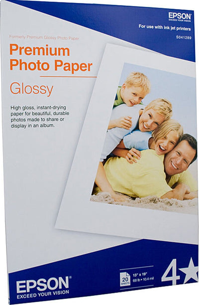 Epson A3+ S041289 Premium Glossy Paper 20 Sheets/Pack
