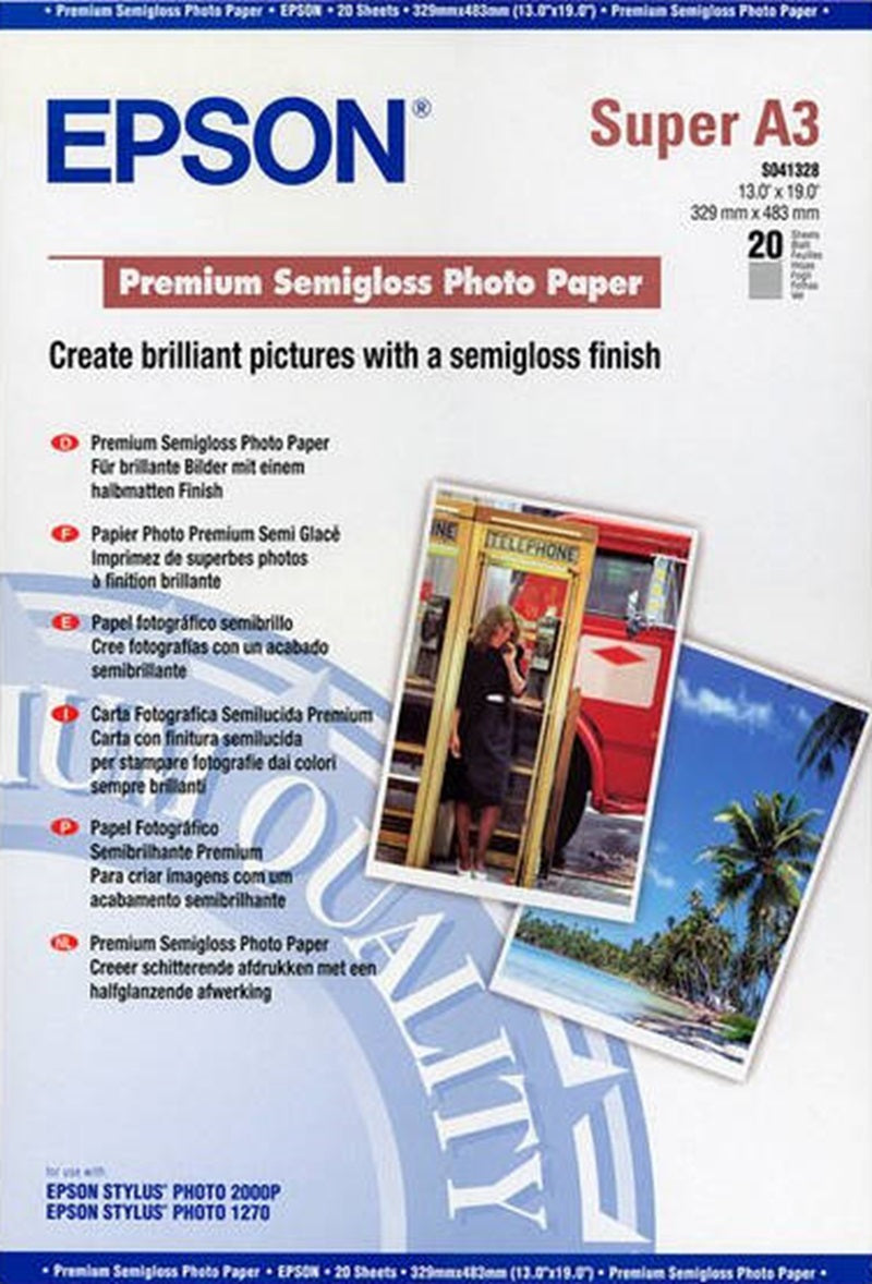 Epson A3+ S041328 S GlossPaper 20 Sheets/Pack