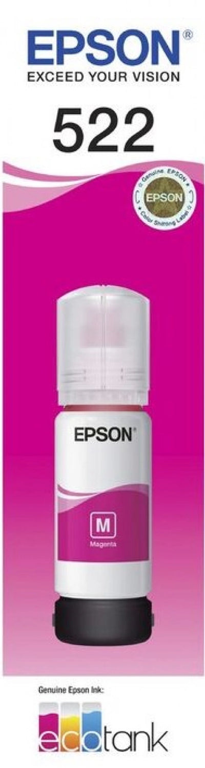 Genuine Epson T522 Magenta Ink Bottle C13T00M392 7,500 Prints