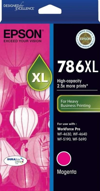 Epson 786XL C13T787392 Magenta Genuine Ink Cartridge 2,000 Prints