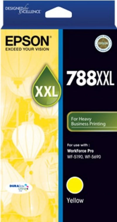 Epson 788XXL C13T788492 Yellow Genuine Ink Cartridge 4,000 Prints
