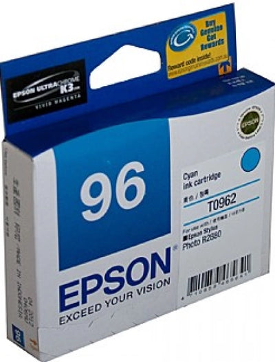 Epson T0962 Cyan Ink Cartridge 940 Prints [C13T096290]