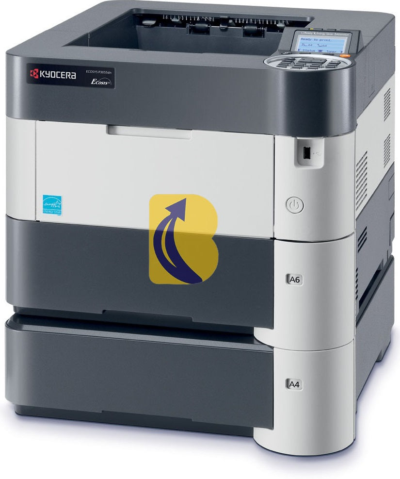 Kyocera Ecosys P3055DN Mono Laser Printer 55ppm + 2x Trays Refurbished