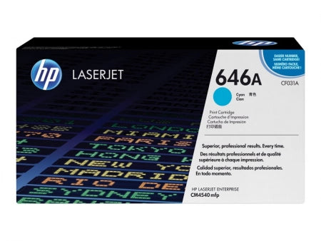 Genuine HP 646A  CF031A Cyan Toner Cartridge 12,500 Prints