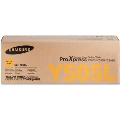 Genuine Samsung SLC2620 SLC2670 SLC2680 CLTY505L Yellow CLT-Y505L Toner Cartridge 3,500 Prints