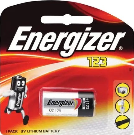 Energizer 3V Lithium CR123A - Single EL123BP1T