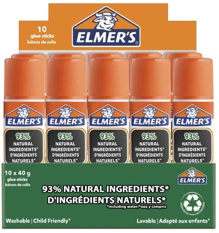 Elmers Eco Glue Stick 40g Box of 10