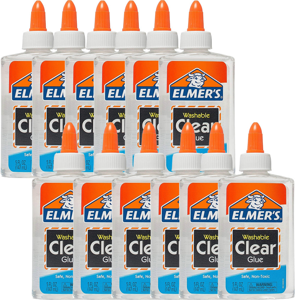 Elmer's Clear Washable School Glue 148ml Box of 12