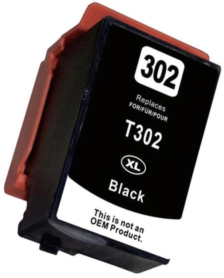 Compatible Epson 302XL Black Ink Cartridge 550 Print
