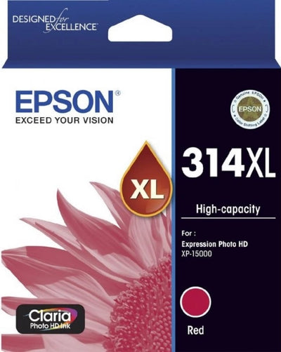 Epson 314XL C13T01M592 Red Genuine Ink Cartridge 830 Prints