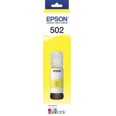 Genuine Epson T502 Yellow EcoTank Ink Bottle C13T03K492 6,000 Prints