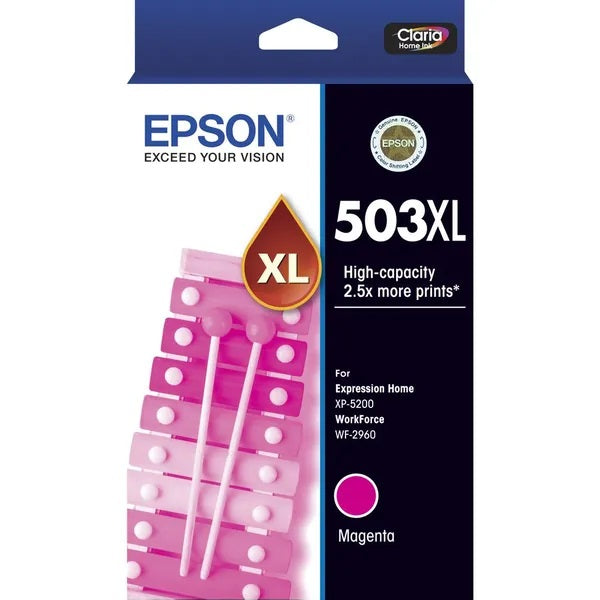 Genuine Epson 503XL Magenta High Capacity Ink Cartridge 470 Print