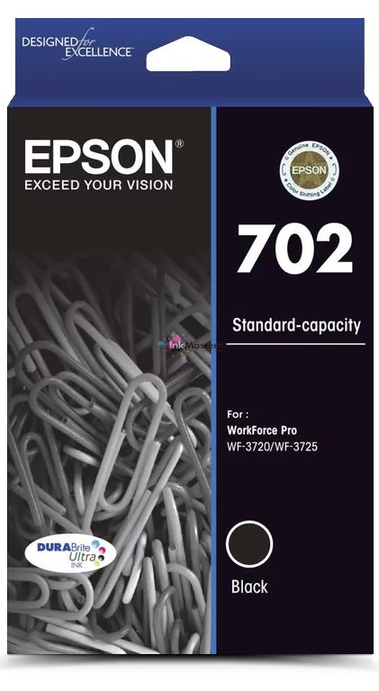 Epson 702 C13T344192 Black Genuine Ink Cartridge 350 Print