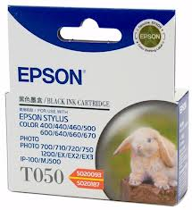 Epson T050 C13T050190 Black Genuine Ink Cartridge 540 Prints Replaces SO20093 / SO20187