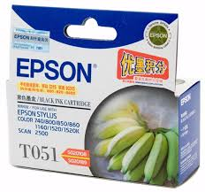 Epson T051 C13T051190 Black Genuine Ink Cartridge 900 Prints Replaces SO20108 / SO20189