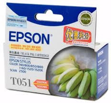 Epson T051 C13T051190 Black Genuine Ink Cartridge 900 Prints Replaces SO20108 / SO20189