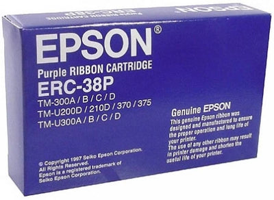 Genuine Epson TM-U220 ERC-38P Purple Ribbon Cartridge