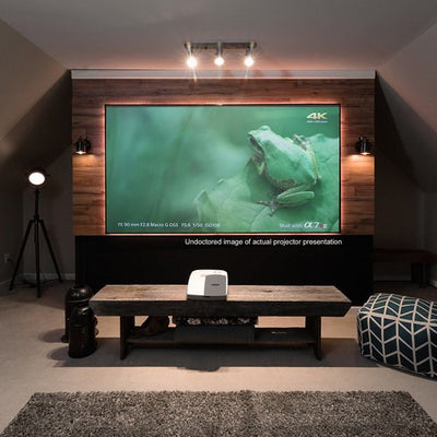 100" FIXEDFRAME 16:9 PROJECTOR SCREEN  ULTRA THIN BEZEL  STARBRIGHT CLR