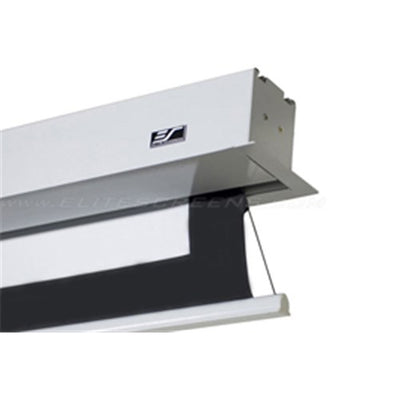 126" MOTORISED 16:10 PROJECTOR  SCREEN WITH LONG LEADER TENSI ONED  AERIE TENSION