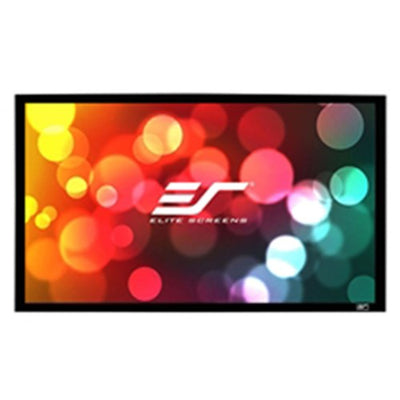 100" FIXED FRAME 16:9 SABLE FR AME PROJECTOR SCREEN 6CM BLACK  VELVET BORDER