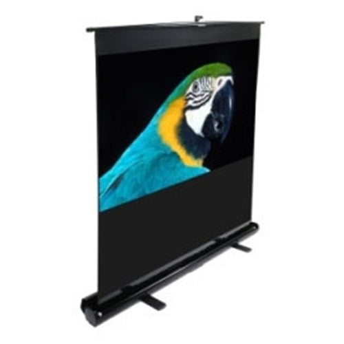 84" PORTABLE 16:9 PULL-UP PROJECTOR SCREEN  FLOOR PULL UP SWIVEL LEGS  EZCINEMA