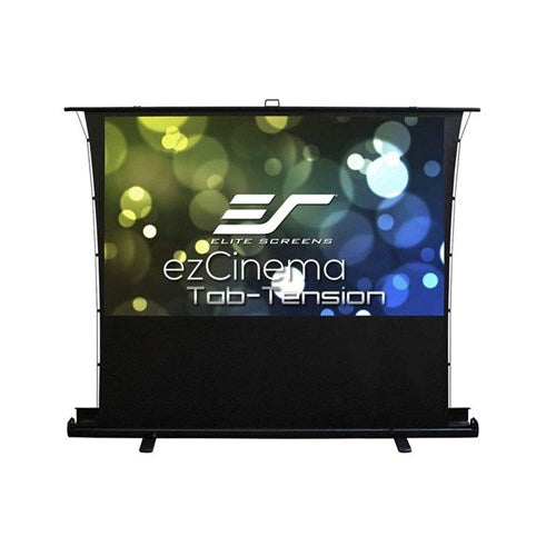 Elite Screens FT92XWH 92" 16:9 Portable Tension Floor Pull Up Projector Screen