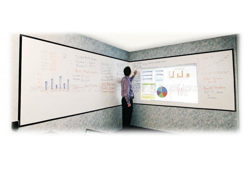 114" 16:10 WHITEBOARD GLOSS MATT FINISH  INSTA-DE2 SCREEN - NO BACKING