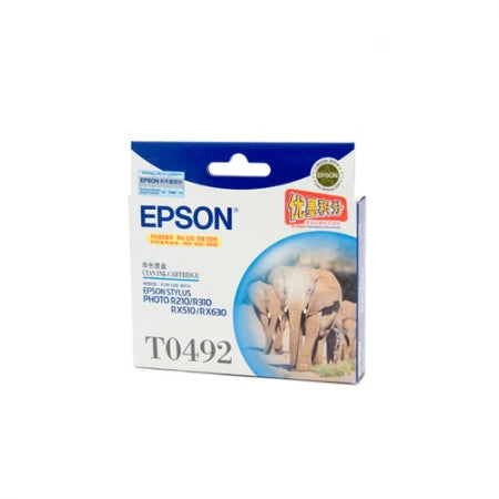 Epson T0492 C13T049290 Cyan Genuine Ink Cartridge 430 Prints