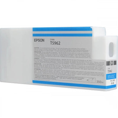 Genuine Epson 350ml UltraChrome T5962 Cyan Ink Cartridge C13T596200 PRO 7700 9900