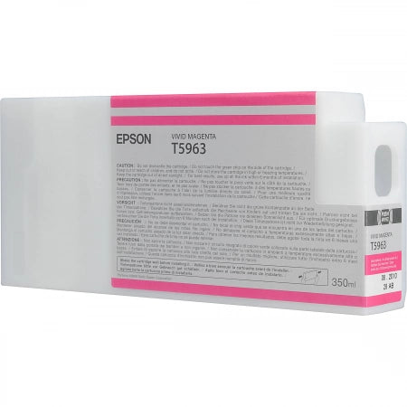 Genuine Epson 350ml UltraChrome T5963 Vivid Magenta Ink Cartridge C13T596300 PRO 7700 9900