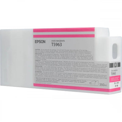 Genuine Epson 350ml UltraChrome T5963 Vivid Magenta Ink Cartridge C13T596300 PRO 7700 9900