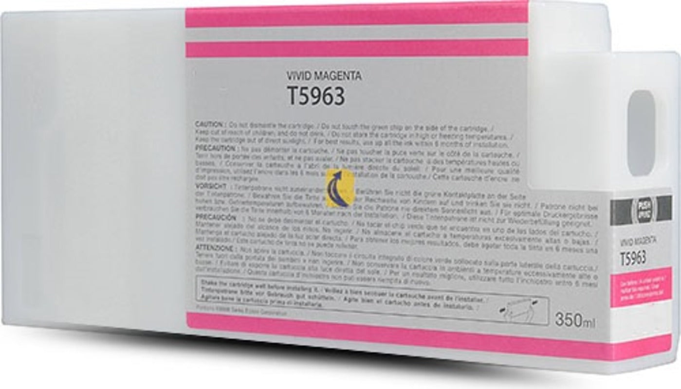Epson 350ml UltraChrome T5963 Vivid Magenta Generic Ink Cartridge C13T596300