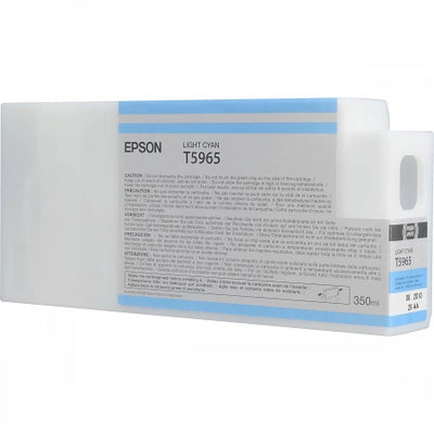 Genuine Epson 350ml UltraChrome T5965 Light Cyan Ink Cartridge C13T596500 PRO 7700 9900