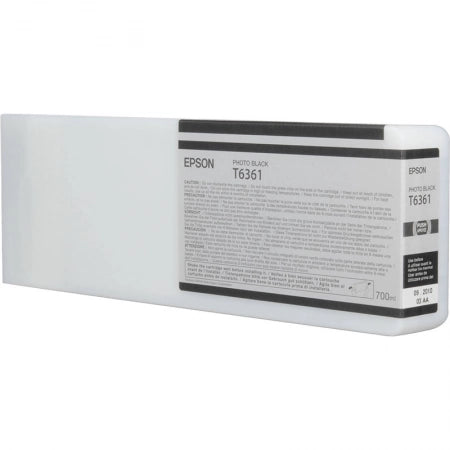 Genuine Epson 700ml UltraChrome T6361 Photo Black Ink PRO 7700 9900