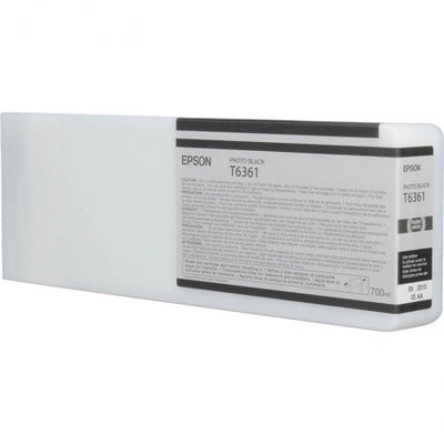 Genuine Epson 700ml UltraChrome T6361 Photo Black Ink PRO 7700 9900