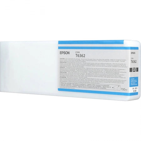 Genuine Epson 700ml UltraChrome T6362 Cyan Ink PRO 7700 9900