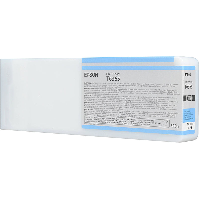 Genuine Epson 700ml  UltraChrome T6365 Light Cyan Ink PRO 7700 9900