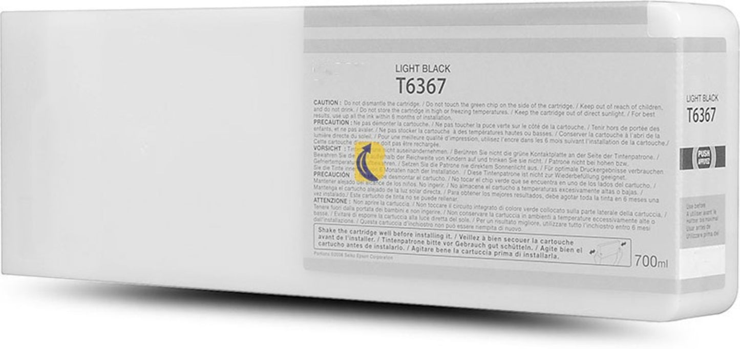 Epson 700ml UltraChrome T6367 Light Black Generic Ink Cartridge