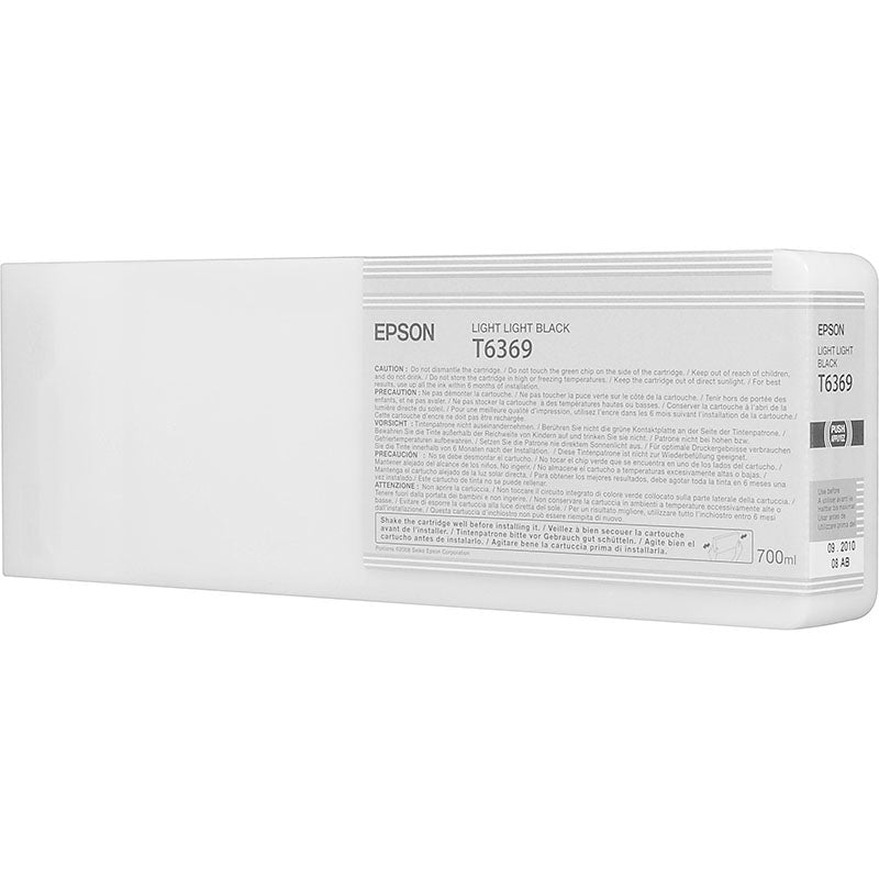 Genuine Epson 700ml UltraChrome T6369 Light Light Black Ink PRO 7700 9900