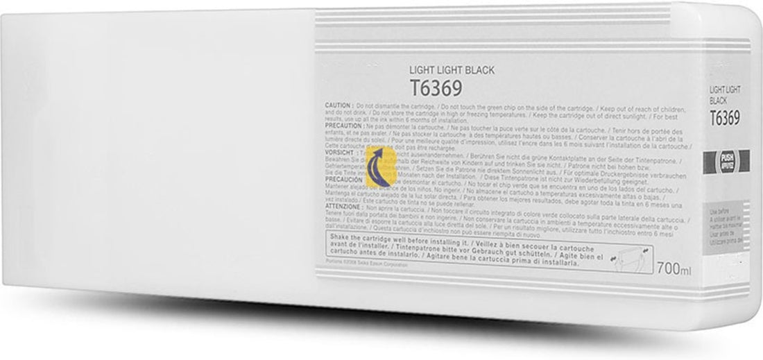 Epson 700ml UltraChrome T6369 Light Light Black Generic Ink Cartridge