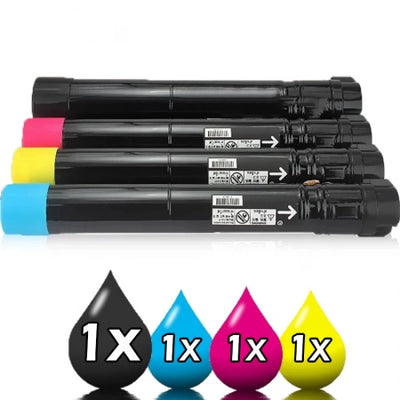 4 Pack Fuji Xerox Compatible Toners CT201370-CT201373 1BK,1C,1M,1Y
