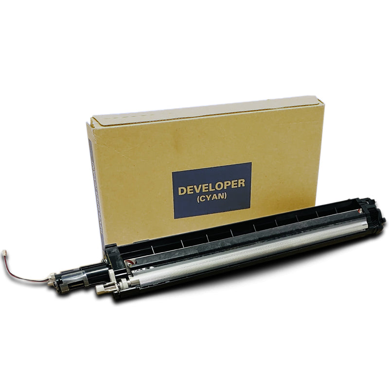 Genuine Fuji Xerox Cyan Developer Kit, Housing and Powder 604K87650 604K87653