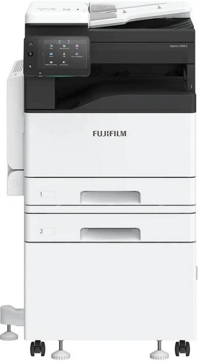 Fujifilm A3 Apeos C2450S Colour Laser Multifunction Free Standing Photocopier (Extra Tray + Cabinet) Bonus 3 Year Warranty
