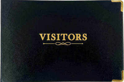 Ozcorp Visitors Book with Gold Corner