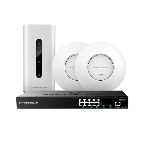 GRANDSTREAM GWN WIFI 6 STARTER KIT  INCL; 1 X ROUTER 1 X POE 8 PORT SWITCH 2 X WAP
