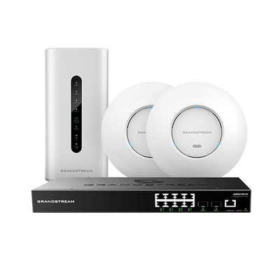 GRANDSTREAM GWN WIFI 6 STARTER KIT  INCL; 1 X ROUTER 1 X POE 8 PORT SWITCH 2 X WAP