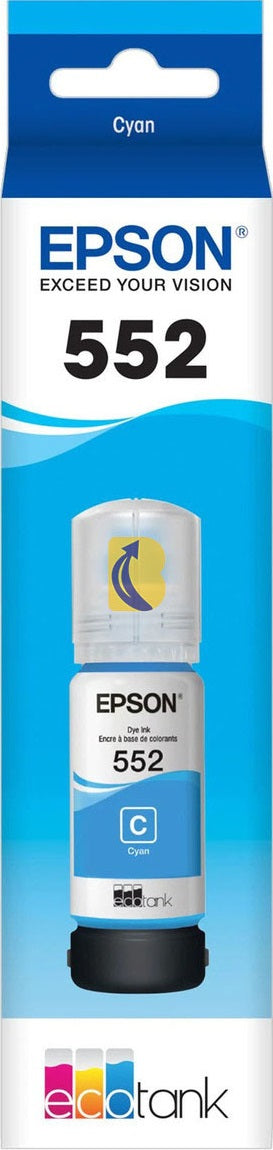 Genuine Epson T552 Cyan EcoTank Ink Bottle 6,200 Print