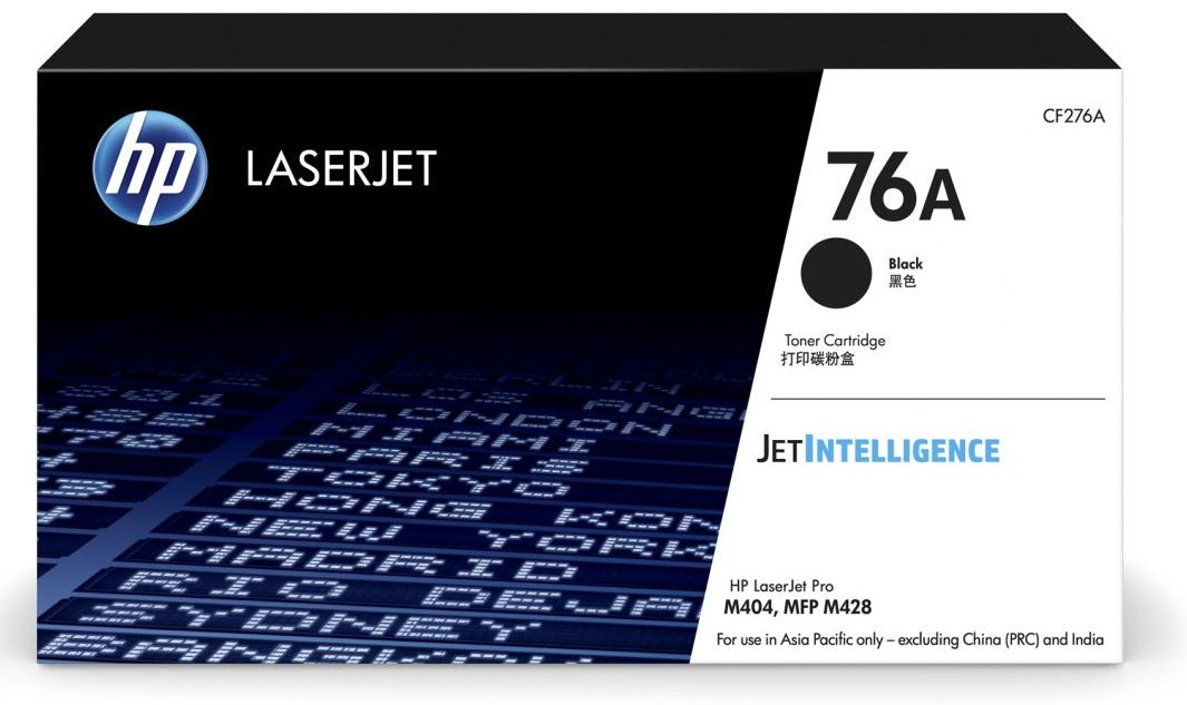 Genuine HP 76A CF276A Black Toner Cartridge / HP M404 / M428 / 3,000 Page